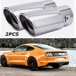 2PCS Exhaust Pipe Rear Tail Throat Muffler Stainlesssteel Ford Mustang. Fixed Price $56.99.