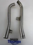 Triumph Street Twin Cup Speed 900 Exhaust Link Pipes T2201647. Fixed Price $67.69.