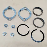 Exhaust Install Kit Pair Flanges Gaskets Nuts Washers Fit Harley Big Twin. Fixed Price $13.55.
