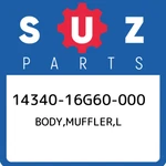14340-16G60-000 Suzuki Body,muffler,l 1434016G60000, New Genuine Oem Part. Fixed Price $1478.47.
