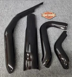 Harley-davidson 2017-2025 Touring Exhaust Heat Shield Set Gloss Black. Fixed Price $175.00.