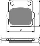 Brake Disc Pads Rear R/h Goldfren For 1994 Honda Trx 300 Exr. Fixed Price $18.77.