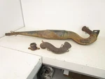 97 Polaris Scrambler Sport 400L Exhaust Muffler Head Pipe 1260681-029 1995-1998. Fixed Price $150.00.
