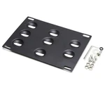 One Piece Black Powder Coated Steel Constructed License Plate Holder Bracket. Fixed Price $16.09.
