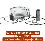 Vertex 23114D Pro Hc Piston Kit 76.98MM 13.4:1 KX250F RMZ250 2004-2008 Nos. Fixed Price $134.95.