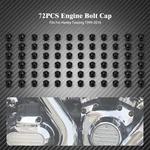 72X Black Engine Bolt Caps Covers Set Fit For Harley Touring Flh Softail 1999-16. Fixed Price $15.99.