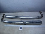 1974 Yamaha DS7 RD250 Y12218) Left And Right Exhaust Headers Mufflers Pipes Set. Fixed Price $201.25.