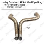 Exhaust Fit Harley Davidson Sportster Softail Dyna Laf 2" Santee Pipes Hd Drag. Fixed Price $234.00.