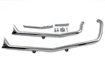 2000-2007 Harley Davidson Fxst Exhaust Drag Pipe Set Fishtail Chrome Paughco. Fixed Price $889.99.