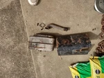 John Deere Muffler With Heat Shield D120 LA105 LA115 LA125 L100 L102 LA110 L120. Fixed Price $35.00.