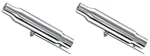 Pair (2) Voodoo Universal Cafe Shorty Chrome Mufflers - VC401. Fixed Price $99.00.