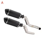 Exhaust Tips With Mid Link Pipe For Honda VTR1000F Firestorm / Superhawk 97-06. Fixed Price $210.00.